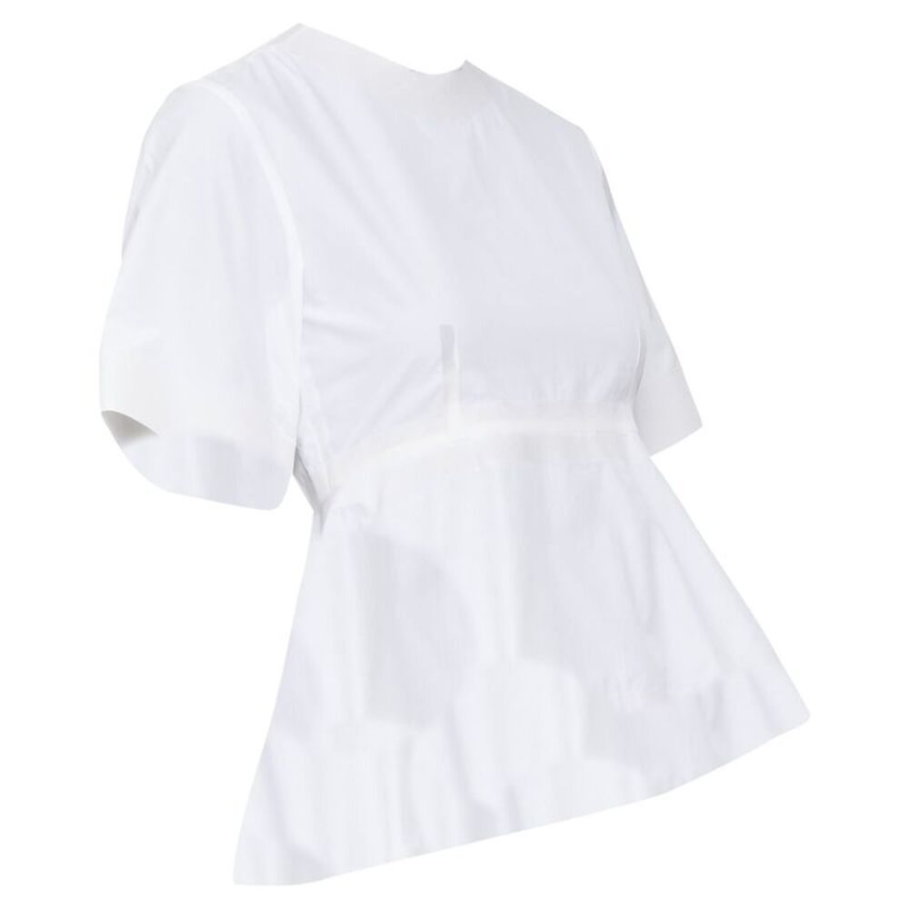 Celine cotton peplum blouse top